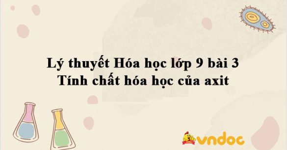 Lý thuyết Hóa học lớp 9 bài 3