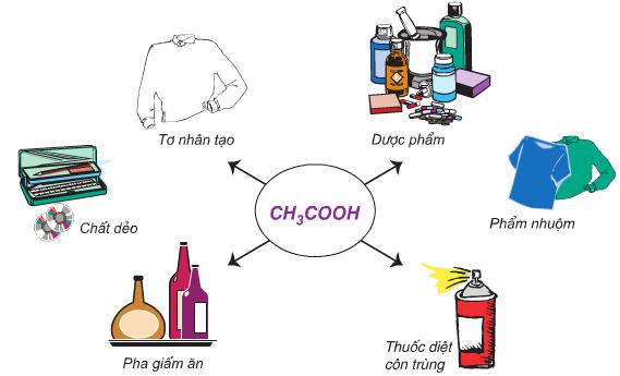 Lý thuyết Hóa học lớp 9 bài 45: Axit axetic