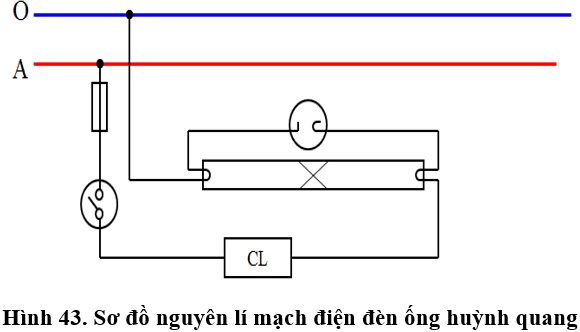 Lý thuyết Công nghệ 9 Thực hành: Lắp mạch điện đèn ống huỳnh quang có đáp án