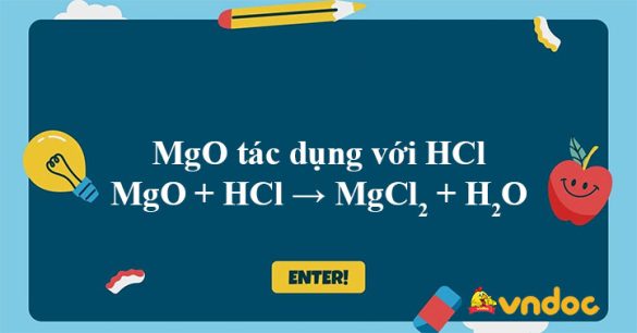 MgO + HCl → MgCl2 + H2O