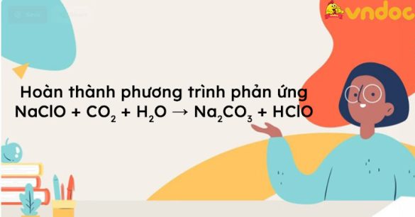 NaClO + CO2 + H2O → Na2CO3 + HClO