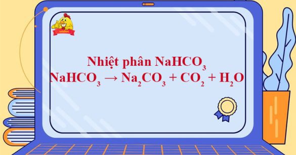 NaHCO3 → Na2CO3 + CO2 + H2O