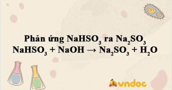 NaHSO3 + NaOH → Na2SO3 + H2O