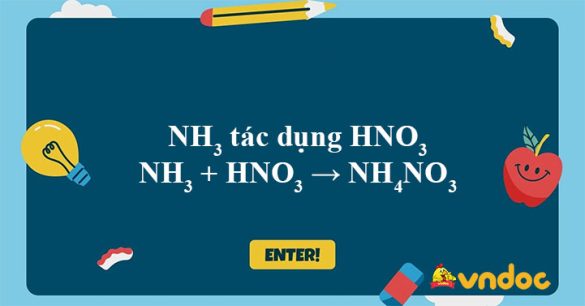 NH3 + HNO3 → NH4NO3