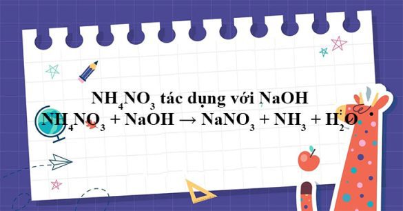 NH4NO3 + NaOH → NaNO3 + NH3 + H2O