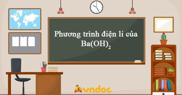 Phương trình điện li của Ba(OH)2