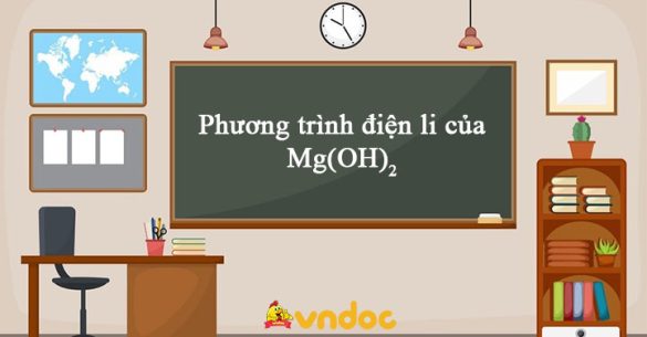 Phương trình điện li của Mg(OH)2