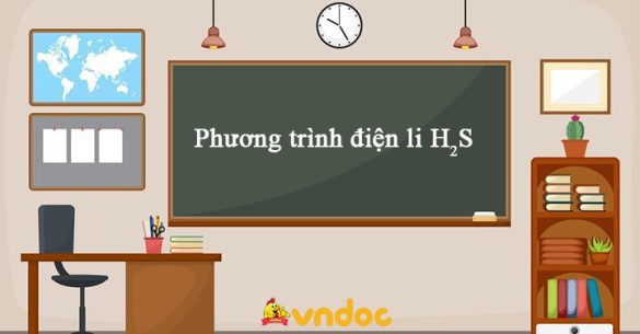 Phương trình điện li HCl