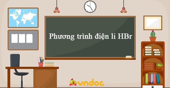 Phương trình điện li HBr