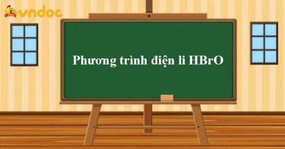 Phương trình điện li HBrO