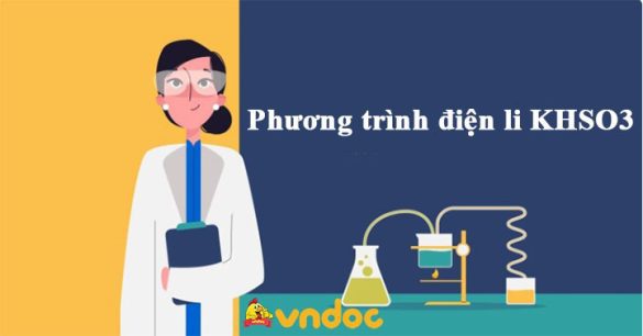 Phương trình điện li KHSO3