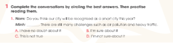 Sách bài tập Tiếng Anh 11 Global Success Unit 3 Speaking