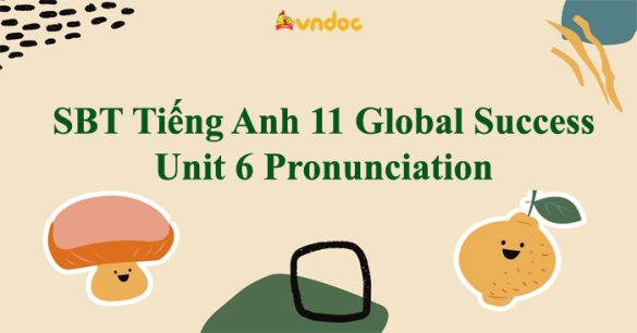 Sách bài tập Tiếng Anh 11 Global Success Unit 6 Pronunciation