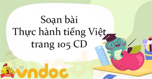 Soạn bài Thực hành tiếng Việt trang 105 CD