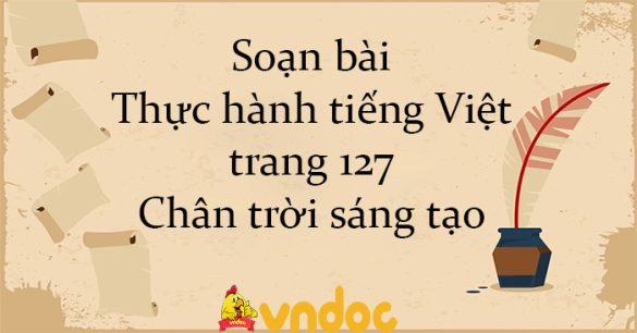 Soạn bài Thực hành tiếng Việt trang 127 Chân trời sáng tạo