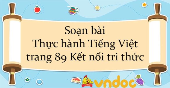 Soạn bài Thực hành Tiếng Việt trang 89 Kết nối tri thức