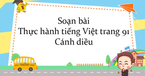 Soạn bài Thực hành tiếng Việt trang 91 Cánh diều