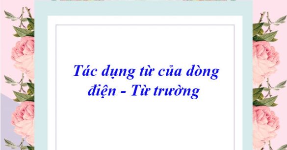 Tác dụng từ của dòng điện - Từ trường