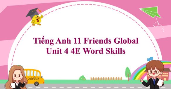 Tiếng Anh 11 Friends Global Unit 4 4E Word Skills