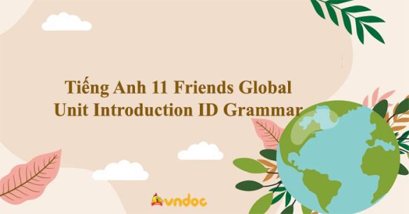 Tiếng Anh 11 Friends Global Unit Introduction ID Grammar