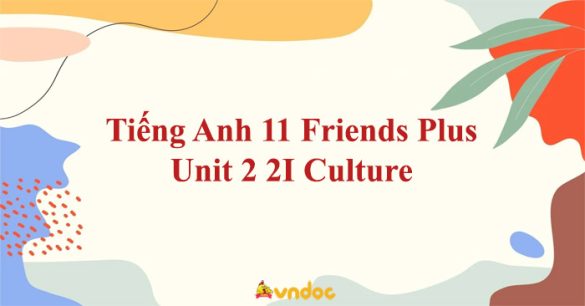 Tiếng Anh 11 Friends Global Unit 2 2I Culture