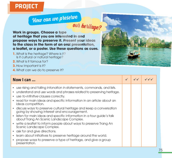 Tiếng Anh 11 Global Success Unit 6 Project