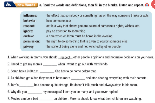 Tiếng Anh 11 Smart World Unit 2 Lesson 2