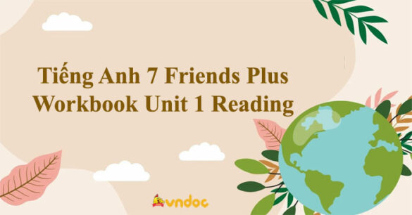 Tiếng Anh 7 Friends Plus Workbook Unit 1 Reading