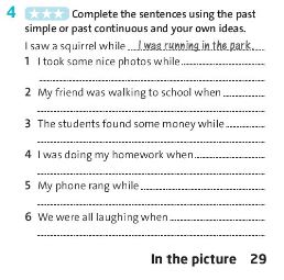 Tiếng Anh 7 Friends Plus Workbook Unit 4 Language Focus trang 29