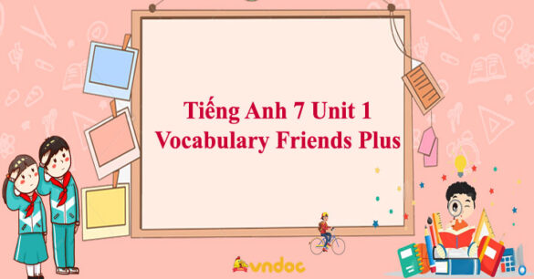 Tiếng Anh 7 Unit 1 Vocabulary Friends Plus