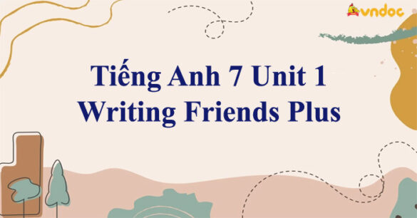 Tiếng Anh 7 Unit 1 Writing Friends Plus