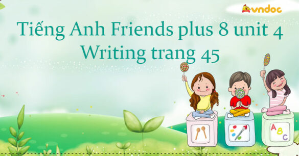 Tiếng Anh 8 unit 4 Writing trang 45 Friends plus