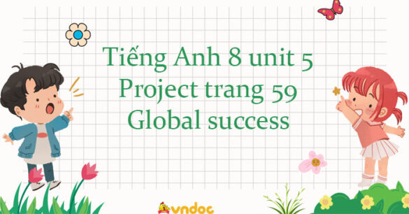 Tiếng Anh 8 unit 5 Project trang 59 Global success