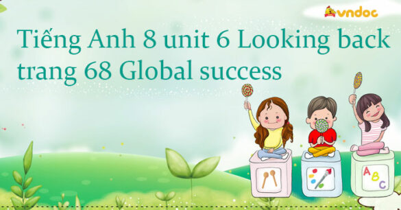 Tiếng Anh 8 unit 6 Looking back trang 68 Global success