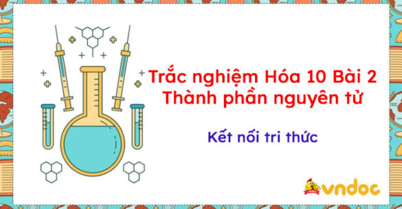 Trắc nghiệm Bài 1: Thành phần nguyên tử