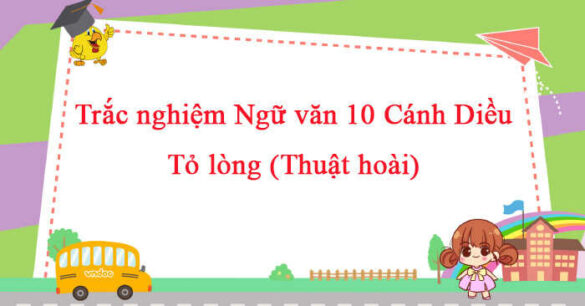 Trắc nghiệm bài Tỏ lòng