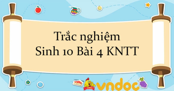 Trắc nghiệm Sinh 10 Bài 4 KNTT