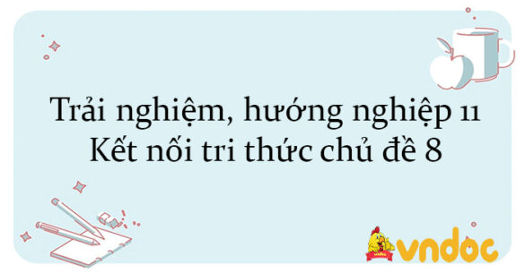 Trải nghiệm, hướng nghiệp 11 Kết nối tri thức chủ đề 8