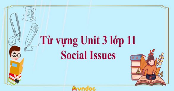 Từ vựng Unit 3 lớp 11 Social Issues