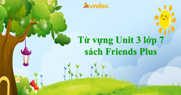 Từ vựng Unit 3 lớp 7 sách Friends Plus