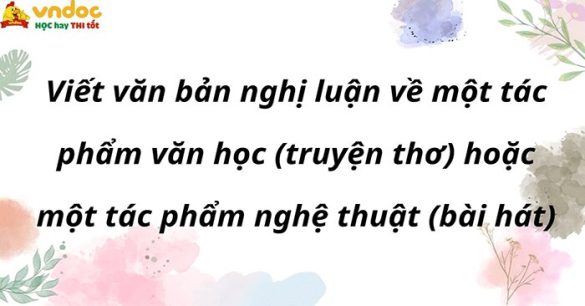  Nghị luận về tác phẩm văn học (truyện thơ)