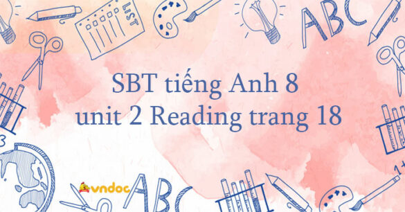 Workbook tiếng Anh 8 unit 2 Reading trang 18 Friends plus