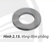 Hãy vẽ các hình chiếu của còng đệm phẳng (Hình 2.15) có kích thước như sau: - Đường kính vòng trong của dòng đệm: Ø34 mm.  - Đường kính ngoài của vòng đệm: Ø60 mm.  - Bề dày của vòng đệm: 5 mm.