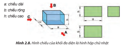 Hãy cho biết khối đa diện trong mỗi trường hợp ở Hình 2.7 được bao bởi các hình gì?