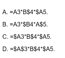 Hình 5 là bảng tính được lập để tính tiền lãi gửi ngân hàng. Cách tính tiền lãi như sau:   Tiền lãi = Tiền gốc × Lãi suất × Số tháng.