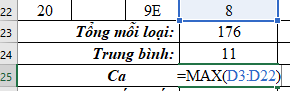 Tin học 7 Bài 10: Sử dụng hàm để tính toán