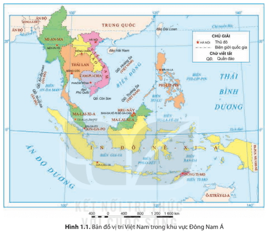 Địa lí 8 Kết nối tri thức Bài 1: Vị trí và phạm vị lãnh thổ Việt Nam