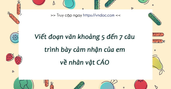 Cảm nhận về nhân vật Cáo lớp 6