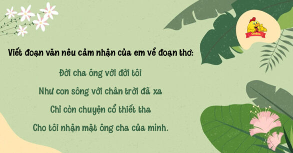 Cảm nhận về đoạn thơ Đời cha ông với đời tôi