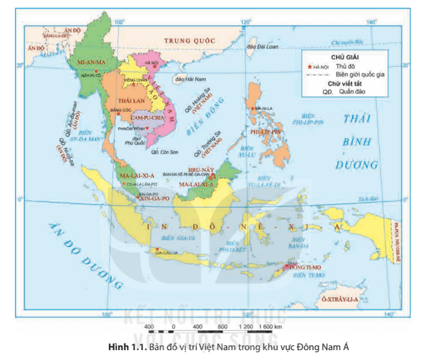 Địa lí 8 Kết nối tri thức Bài 1: Vị trí và phạm vị lãnh thổ Việt Nam
